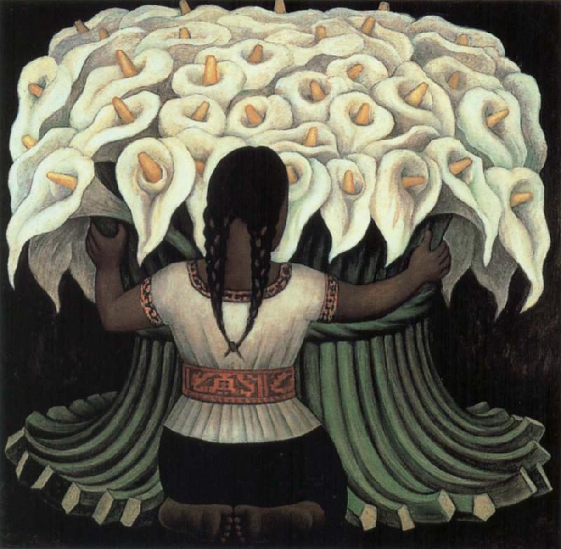 Diego Rivera Series of Flower